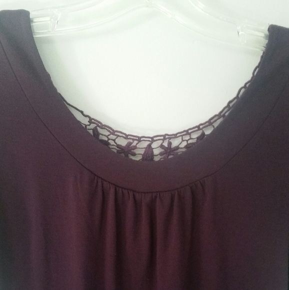Smart Set Back Lace Top Purple - Picture 10 of 11